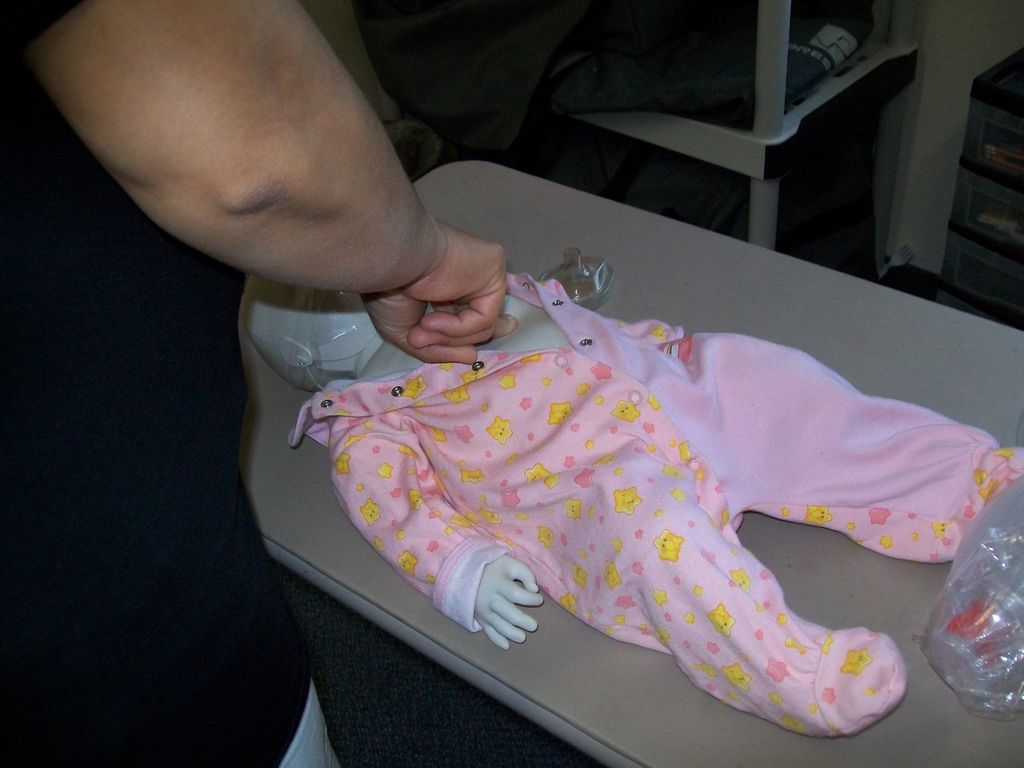 Infant CPR.