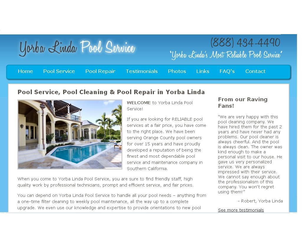 Yorba Linda Pool Service Company