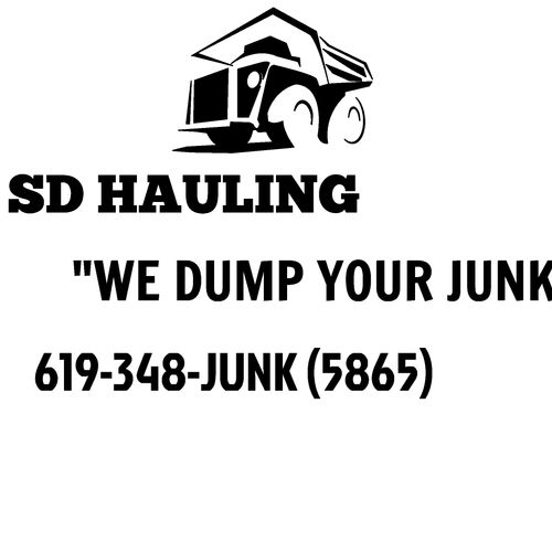 SD Hauling can handle yard waste, Demo Clean out, 