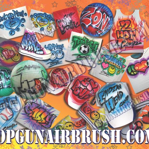 Event airbrushed items.