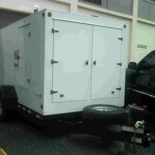 Our Heat Treatment Trailer. Has generator and all 