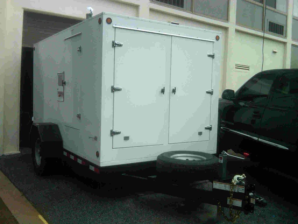 Our Heat Treatment Trailer. Has generator and all 