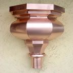 custom copper gutter and accesories