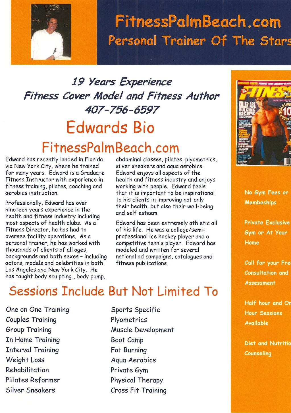 FitnessPalmBeach.com
Personal Trainer of the Stars