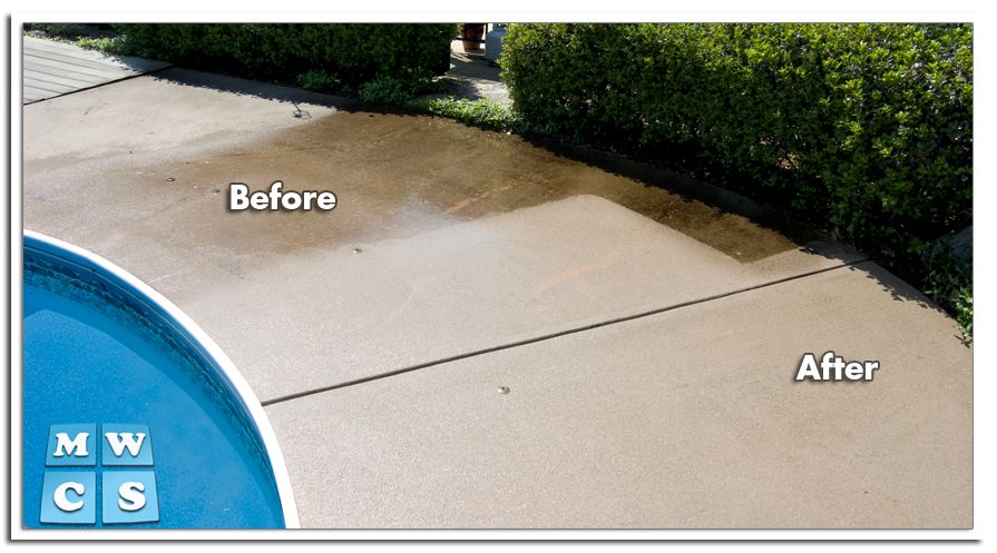 Pool Deck Before and After, in Lancaster PA