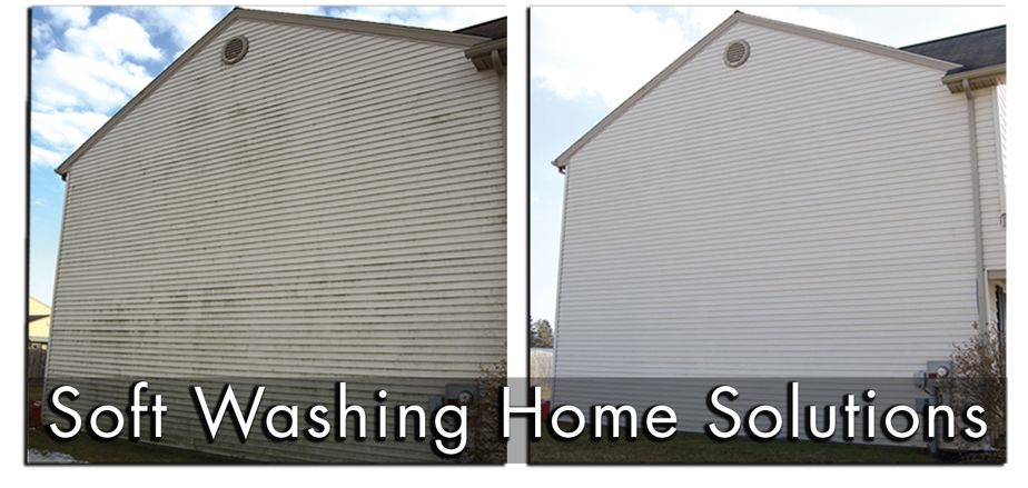 We use a soft wash for our house washing solutions