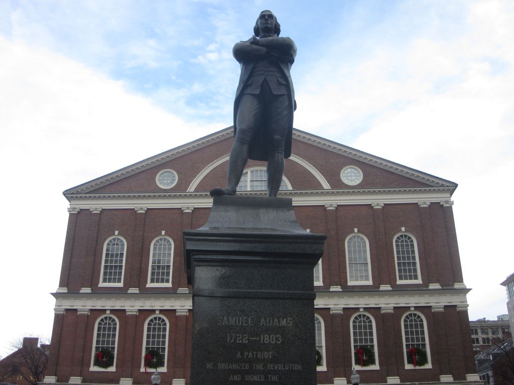 Samuel Adams &amp; Faneuil Hall - circa 1742
