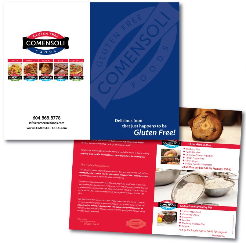 Brochure Design for Comensoli Foods by Dighton Des
