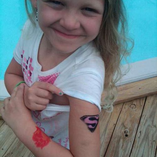 Airbrush Temp Tattoos are perfect for all ages!  
