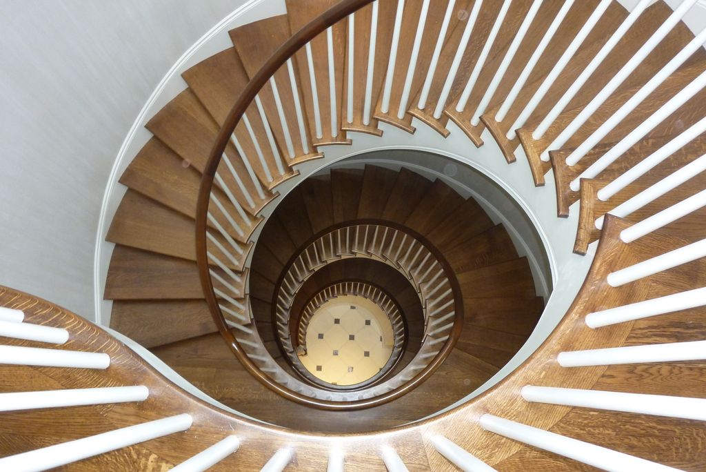 New 4 story staircase in DC townhome complete reno