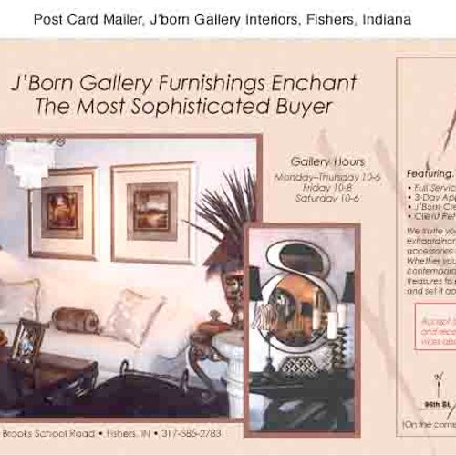 Post card mailer for Home Accessories Gallery