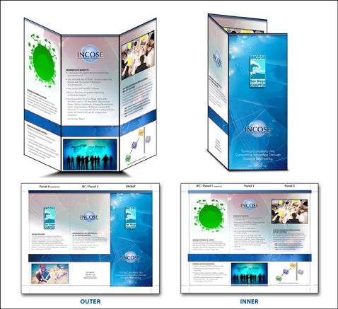 Tri-fold brochure for INCOSE.