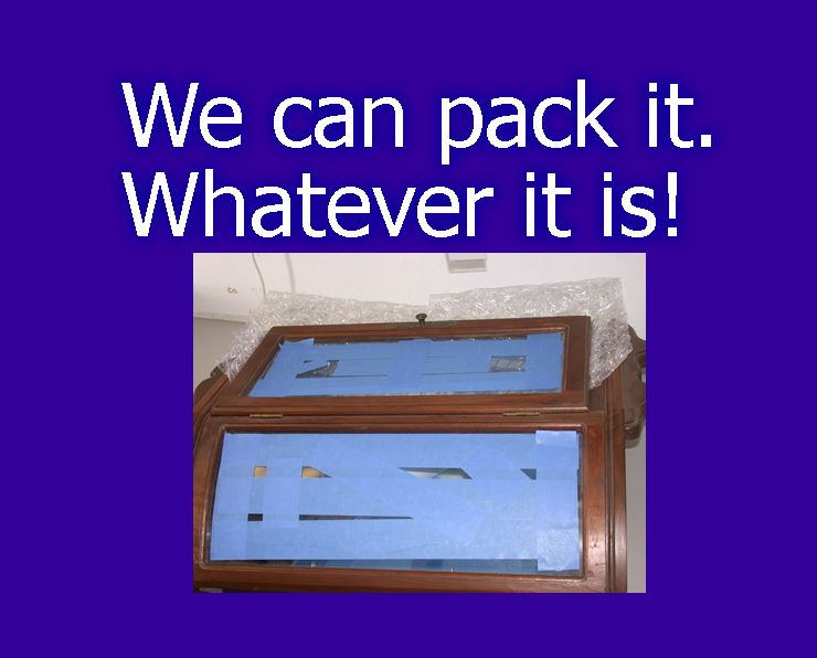 We sell packing supplies such as boxes. Or we can 