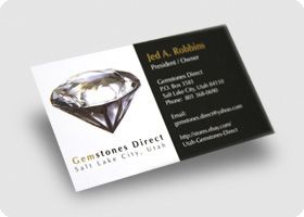 Business cards full color or black and white, in o