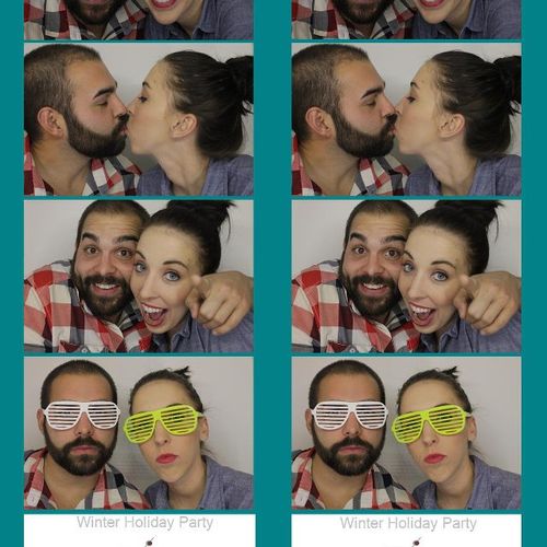 Sample of what our 2x6 photo booth strips look lik
