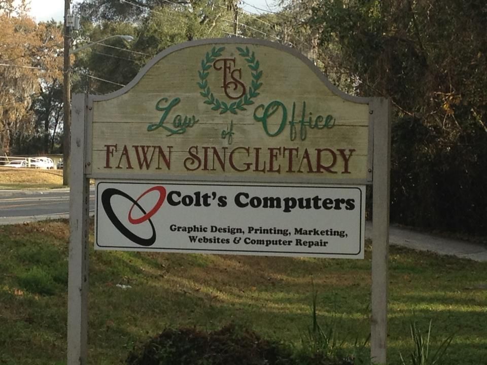 Our Office sign