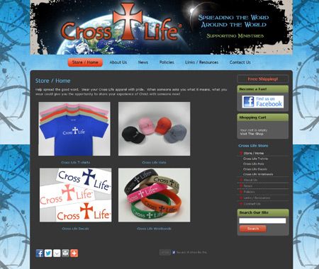 Cross Life - Uses a PayPal shopping cart to sell C