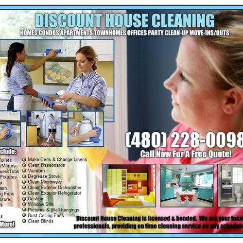 Discount House Cleaning is ArizonaÃ¢â¬â¢s Qualit