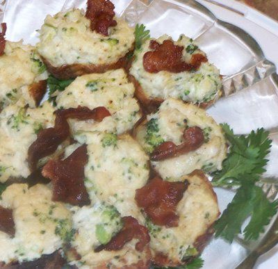 Mini Crab and Bacon Potato Skins