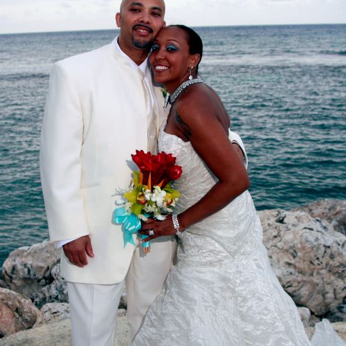 The same wedding in Jamaica