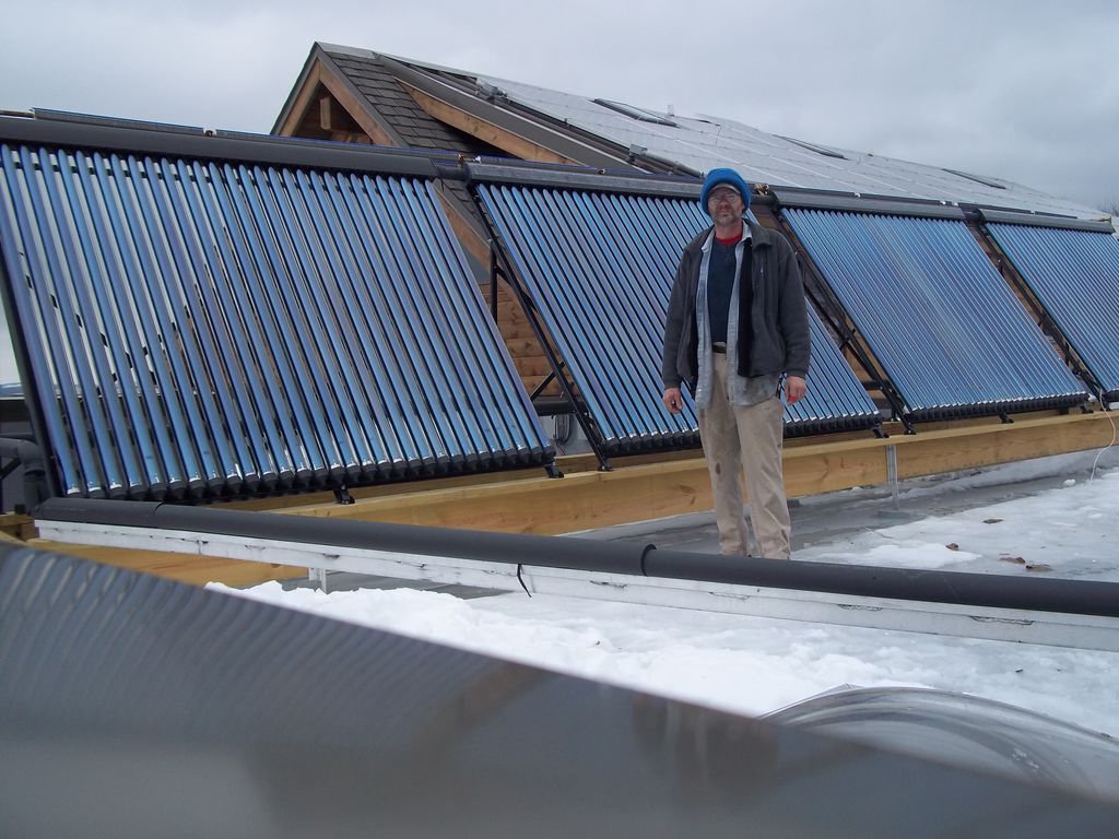 8 - 30 tube collectors system we installed in whit