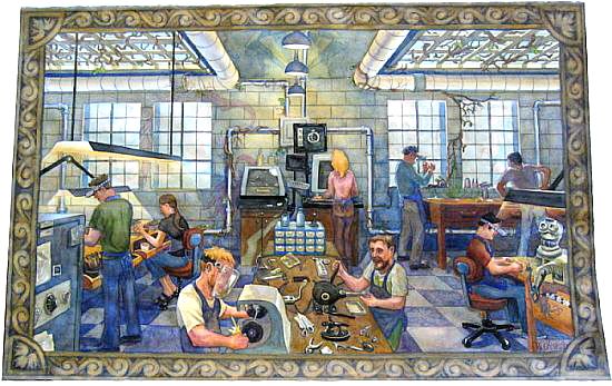 Jewelry Factory (40"x26") Watercolor