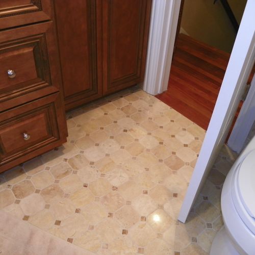 Floor Tiles in Bathroom