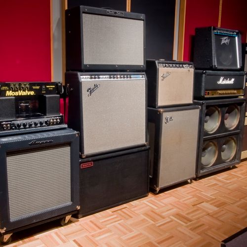 Some of our guitar amps.