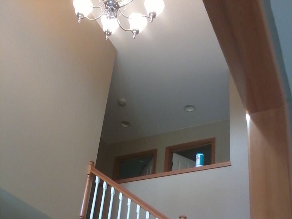 A interior stair case I painted and cieling