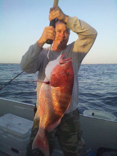 Captain Ben with a nice snapper! I consistently pu