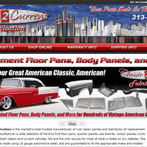 Ecommerce Website Design for Classic 2 Current Fab
