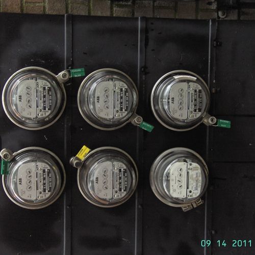 Old multi-gang meter socket replaced by 






knk