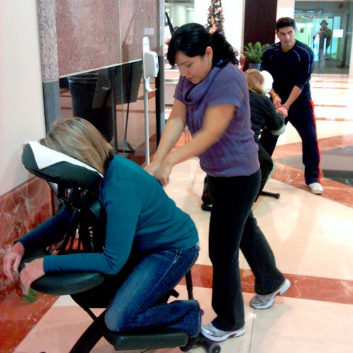 Office Chair Massage Events by Massage Integration