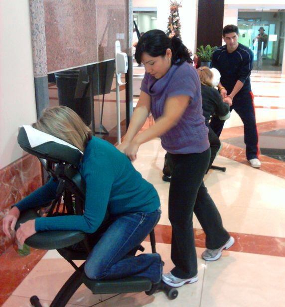 Office Chair Massage Events by Massage Integration