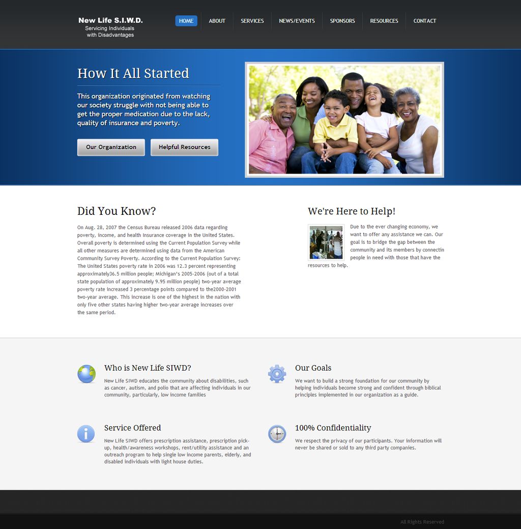 New Life Website