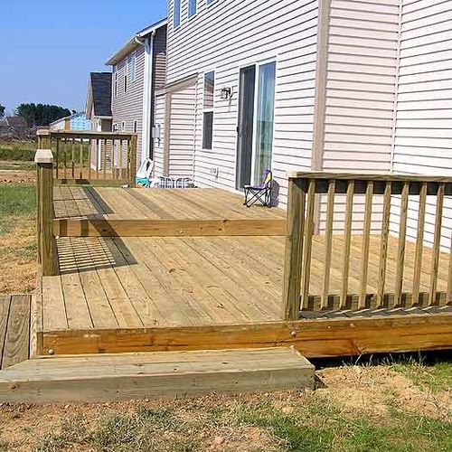 another deck with simple elevation change