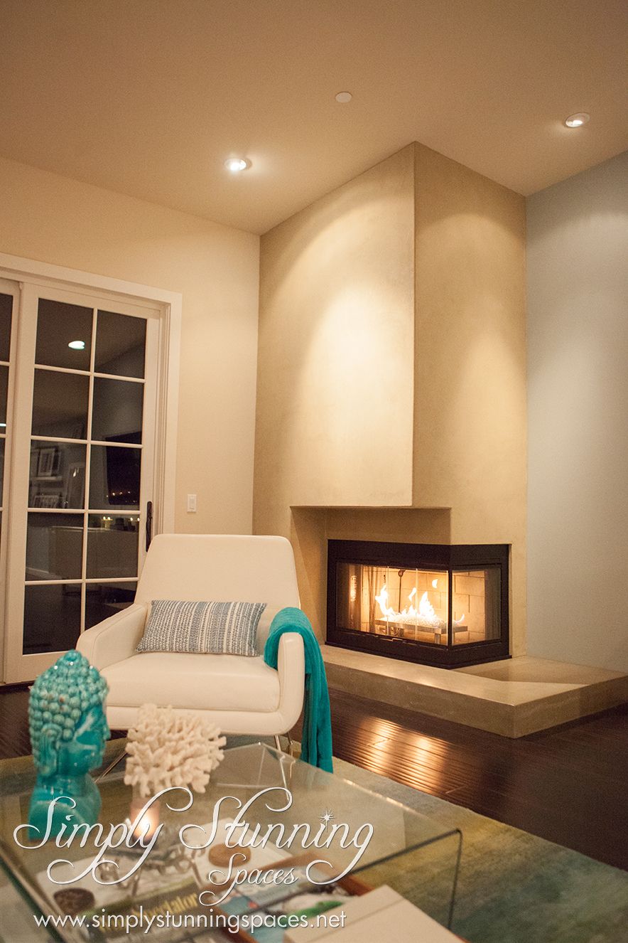 Modern Fireplaces & Bold pops of color.