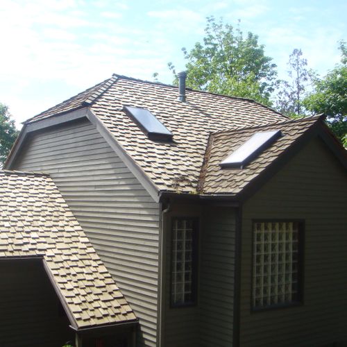 New roof using GAF roofing products