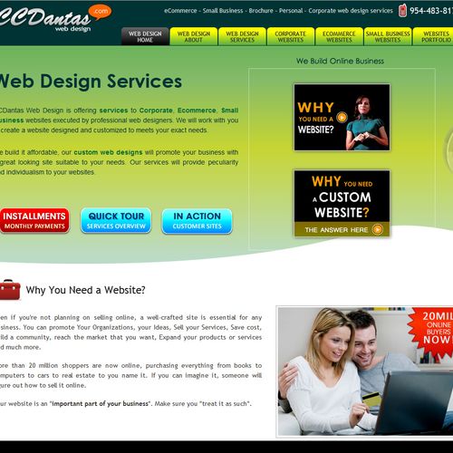 Web Design Services to corporate and eCommerce.