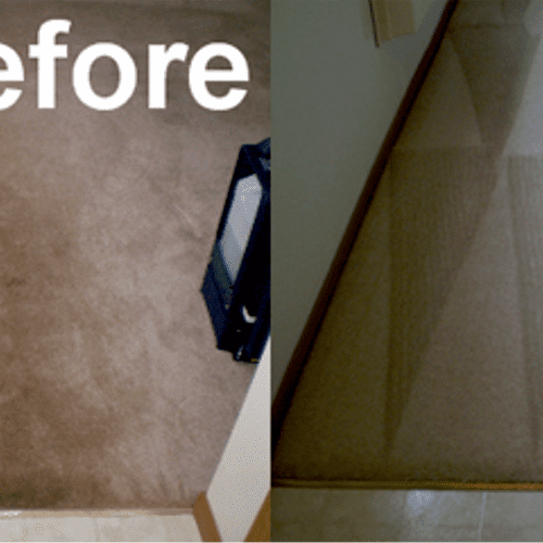 Residential Carpet Cleaning - Before & After Pictu