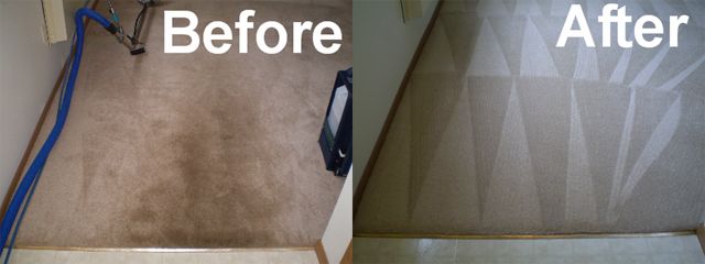 Residential Carpet Cleaning - Before & After Pictu