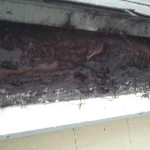 Rotted fasca replacement job before
