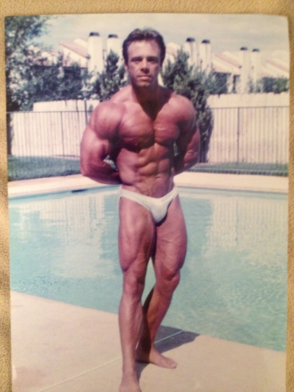 Was an accomplished body builder back in the day. 