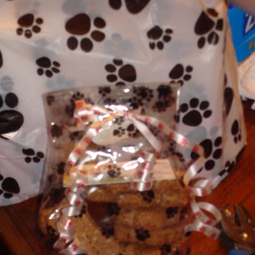 Some of Homemade Organic Dog Treats fresh from our