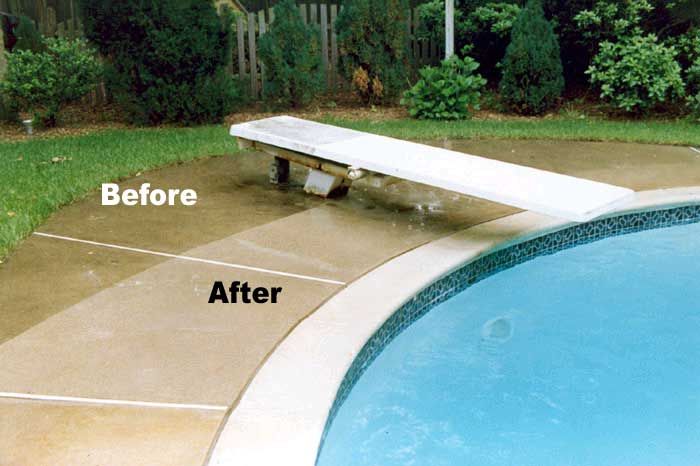 Pool Deck Before and After