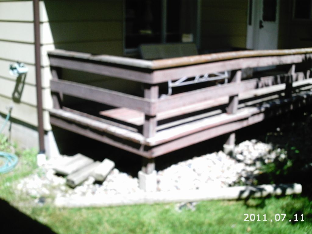 Old rotten deck
