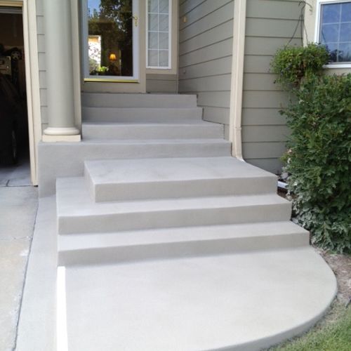 Front entry after resurfacing
