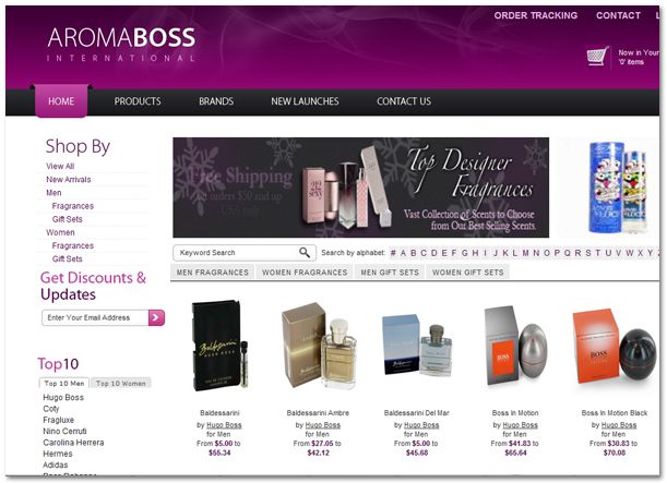 Perfume e-store online