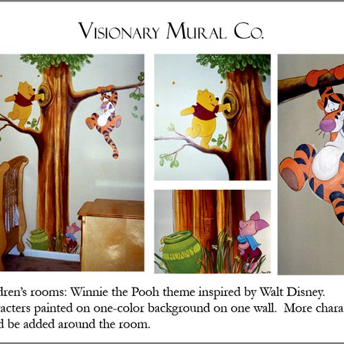 character mural inspired by Disney s Winnie the Po