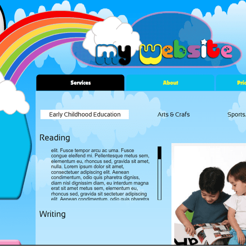 Smiles in the sky- Kiddie/Daycare theme- Wix